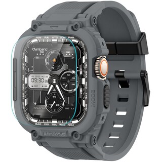 Foto 1 | Foto 1 | Funda Protectora De Pantalla Con Correa Para Apple Watch De 49 Mm  Color Gris - Venta Internacional.