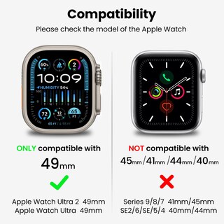 Foto 2 | Foto 2 | Correa Con Funda Transparente Para Apple Watch Ultra/ultra 2 De 49 Mm - Venta Internacional.