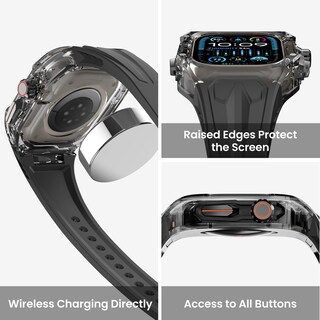 Foto 4 | Foto 4 | Correa Con Funda Transparente Para Apple Watch Ultra/ultra 2 De 49 Mm - Venta Internacional.