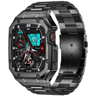 Foto 1 | Foto 1 | Correa De Reloj Con Funda Baiteyou De Acero Inoxidable Para Apple De 45 Mm - Venta Internacional.