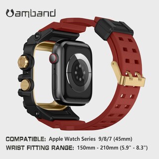 Foto 5 | Foto 5 | Funda + Band Amband M3 Rugged Para Apple Watch Series 9/8/7 De 45 Mm - Venta Internacional.
