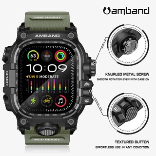 Foto 4 | Foto 4 | Funda Y Correa Amband Para Apple Watch Ultra 2/1 De 49 Mm  Color Verde Militar - Venta Internacional.