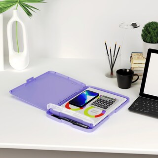 Foto 7 | Foto 7 | Portapapeles Piasoenc Con Almacenamiento A4 Morado Para Enfermeras Y Profesores - Venta Internacional.