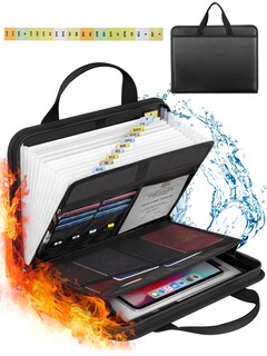 Foto 1 | Foto 1 | Organizador De Documentos Onvvippiv Important Ignífugo Con 13 Bolsillos - Venta Internacional.