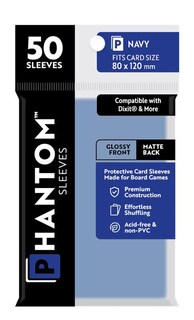 Foto 2 | Foto 2 | Fundas De Cartas Phantom Navy 80 Mm X 120 Mm (50) Para Dixit X10 - Venta Internacional.