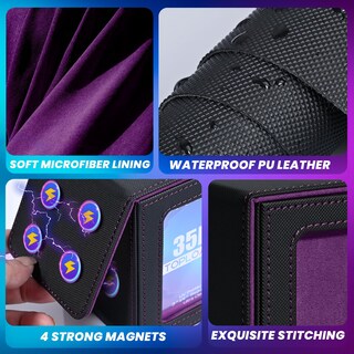 Foto 4 | Foto 4 | Caja De Cartas Uaono Mtg Commander Display Para Más De 100 Cartas Color Negro Y Morado - Venta Internacional.