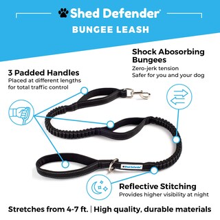 Foto 2 | Foto 2 | Correa Elástica Para Perros Shed Defender Que Absorbe Los Golpes Con 3 Asas - Venta Internacional.