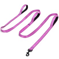 Correa Para Perro Mycicy De 3 Asas Reflectantes Con Triple Asa 3 05 M Color Morado - Venta Internacional.