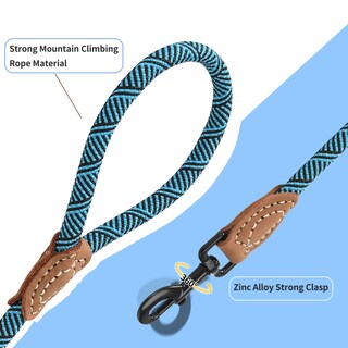 Foto 4 | Foto 4 | Correa De Cuerda Para Perros Mile High Life Mountain Climbing Color Turquesa - Venta Internacional.