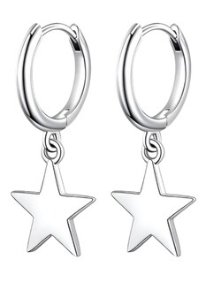 Foto 1 | Foto 1 | Aretes Xtellar Chapado En Plata 925 Con Colgante De Estrella Para Mujer Sofisticada