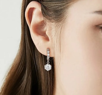 Foto 4 | Foto 4 | Pendientes Xtellar Chapado En Plata 925 Con Tanzanita Joyería De Moda Femenina