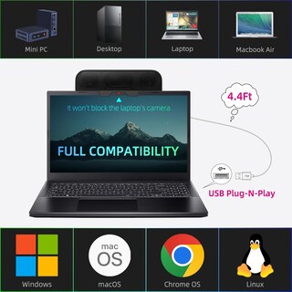 Foto 5 | Foto 5 | Altavoces De Monitor Xkx Actualizados Para Ordenadores De Sobremesa Y Portátiles - Venta Internacional.