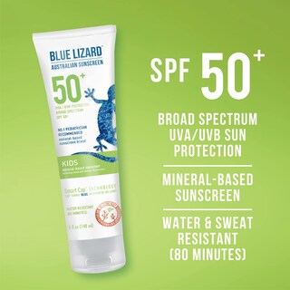 Foto 2 | Foto 2 | Loción De Protección Solar Blue Lizard Kids Spf 50+ Tubo De 150 Ml - Venta Internacional.
