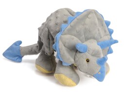 Juguete De Peluche Para Perros Godog Dinos Frills Squeaky Chew Guard  Gris  Grande - Venta Internacional.