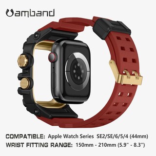 Foto 5 | Foto 5 | Funda Con Correa Para Apple Watch Amband M3 Rugged De 44 Mm  Color Rojo - Venta Internacional.