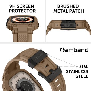 Foto 3 | Foto 3 | Protector De Pantalla Y Funda Para Apple Watch Amband Ultra 2 - Venta Internacional.