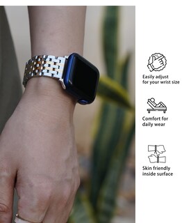 Foto 2 | Foto 2 | Correas De Reloj Para Apple Watch De Acero Inoxidable Para Mujer - Venta Internacional.