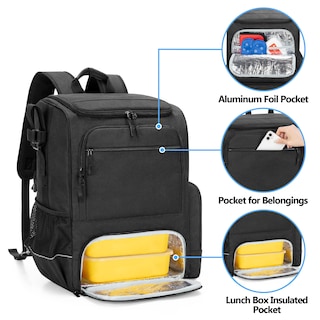 Foto 4 | Foto 4 | Mochila Para Silla De Ruedas Samdew Complicated Negra Resistente Al Agua - Venta Internacional.