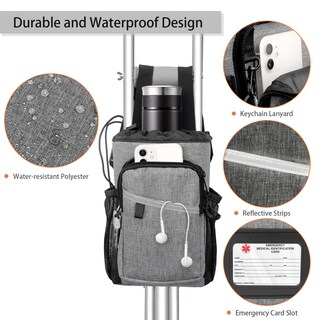Foto 2 | Foto 2 | Funda Para Muletas Archerest Resistente Al Agua Con Soporte Para Bebidas - Venta Internacional.