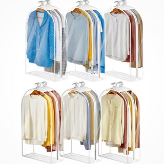 Foto 1 | Foto 1 | Bolsas Maylmc Transparentes Para Colgar Ropa 24 X 10 X 40 Pulgadas Paquete De 6 - Venta Internacional.