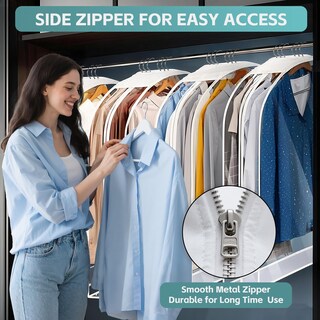 Foto 2 | Foto 2 | Bolsas Maylmc Transparentes Para Colgar Ropa 24 X 10 X 40 Pulgadas Paquete De 6 - Venta Internacional.