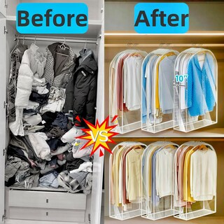 Foto 4 | Foto 4 | Bolsas Maylmc Transparentes Para Colgar Ropa 24 X 10 X 40 Pulgadas Paquete De 6 - Venta Internacional.