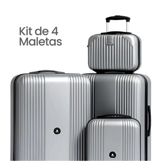 Foto 2 | Foto 2 | Set De 4 Maletas Rígidas Con Ruedas Kit De Viaje
