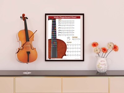Foto 6 | Foto 6 | Tabla De Digitación De Violines Qmg Aprenda Técnicas De Escalas - Venta Internacional.