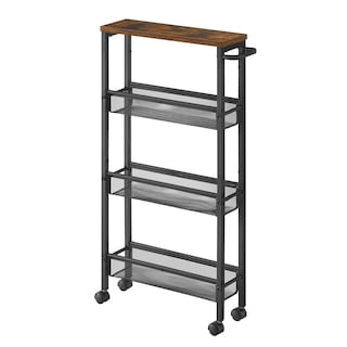 Foto 1 | Foto 1 | Carro De Cocina Estrecho De 4 Niveles 13x45.4x77 Cm Con Ruedas Y Asa Para Espacios Reducidos