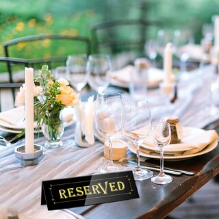 Foto 5 | Foto 5 | Letreros De Mesa Para Tienda De Campaña Wathfkcu Acrílicos Reservados 20 Unidades Para Bodas - Venta Internacional.