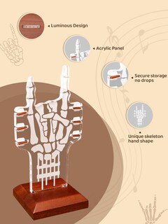 Foto 3 | Foto 3 | Soporte Para Púas De Guitarra Coolgift Mart Light Up Rock Skeleton Hands - Venta Internacional.