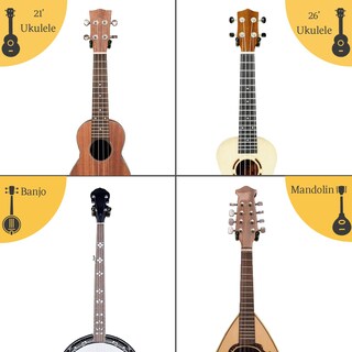 Foto 7 | Foto 7 | Colgador De Pared Onmiwod 2 Unidades Ukelele De Madera Dura Blanca - Venta Internacional.