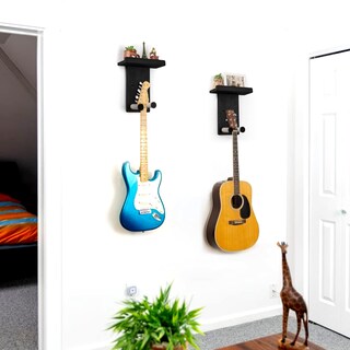 Foto 7 | Foto 7 | Colgador De Pared Para Guitarra Keebofly Paquete De 2 Con Soporte Para Púas Estante De Madera - Venta Internacional.