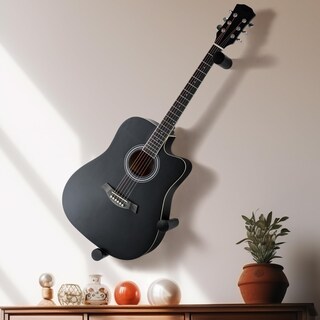 Foto 1 | Foto 1 | Soporte De Pared Para Guitarra Dazzlife Acoustic Horizontal De Madera Negro - Venta Internacional.