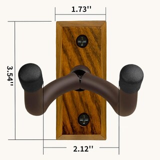 Foto 2 | Foto 2 | Soporte De Pared Para Guitarra Eléctrica Acústica Madera De Cebra En Forma De U - Venta Internacional.