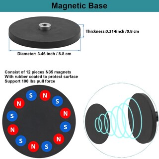 Foto 3 | Foto 3 | Soporte Magnético Para Teléfono Mippko Para Camión Tractor Montacargas O Barco - Venta Internacional.
