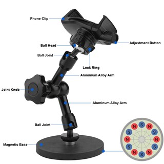 Foto 5 | Foto 5 | Soporte Magnético Para Teléfono Mippko Para Camión Tractor Montacargas O Barco - Venta Internacional.