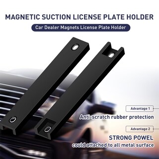Foto 2 | Foto 2 | Paquete De 2 Soportes Magnéticos Para Matrículas De Concesionarios De Automóviles - Venta Internacional.