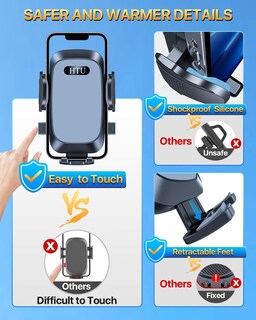 Foto 6 | Foto 6 | Soporte Para Teléfono De Coche Htu 2025 Ultimate 80+lbs Color Gris Con Succión - Venta Internacional.