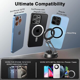 Foto 6 | Foto 6 | Soporte Magnético Para Teléfono De Coche Creadream Para Iphone 16/15/14/13/12 - Venta Internacional.