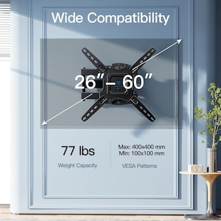 Foto 3 | Foto 3 | Soporte De Pared Para Tv Perlesmith Con Certificación Ul Full Motion De 26 A 60 Pulgadas - Venta Internacional.