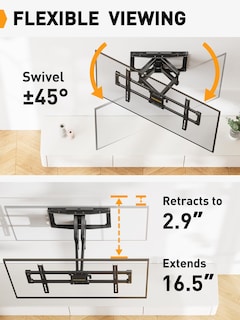 Foto 5 | Foto 5 | Soporte De Pared Para Tv Perlegear Con Certificación Ul Full Motion 37-82 Pulgadas - Venta Internacional.