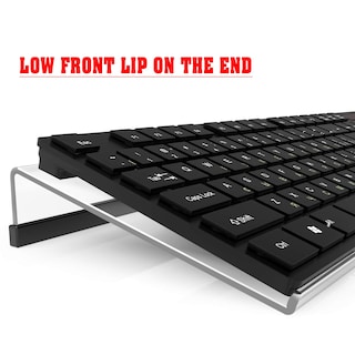 Foto 3 | Foto 3 | Soporte Para Teclado Kotemon Acrílico Inclinado Con Funda De Silicona Transparente - Venta Internacional.