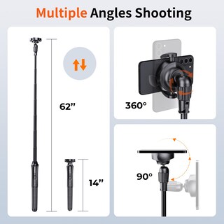 Foto 5 | Foto 5 | Trípode Para Selfies Sensyne Magstick De 62 Pulgadas Con Soporte Magnético - Venta Internacional.