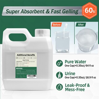 Foto 3 | Foto 3 | Gel En Polvo Para Orinar Acticlear Absorción Rápida En 60 Segundos 2 2 Kg - Venta Internacional.