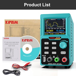 Foto 7 | Foto 7 | Fuente De Alimentación Dc Kiprim Dc310s 0-30 V 0-10 A Con Software Para Pc - Venta Internacional.