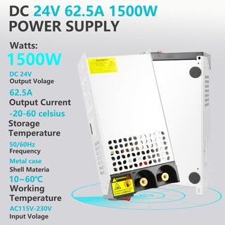 Foto 4 | Foto 4 | Fuente De Alimentación Vixkpirr Dc 24 V 62.5 A 1500 W Ac 110 V A Dc 24 V - Venta Internacional.