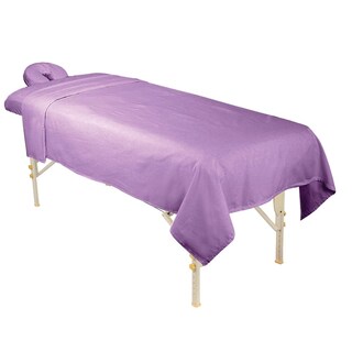 Foto 3 | Foto 3 | Juego De Sábanas De Masaje Forpro Premium Frannel 3 Piezas Color Lavanda - Venta Internacional.