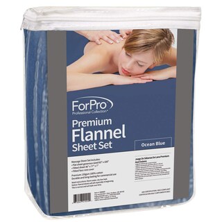 Foto 2 | Foto 2 | Juego De Sábanas De Masaje Forpro Premium Frannel 3 Piezas Color Azul Océano - Venta Internacional.