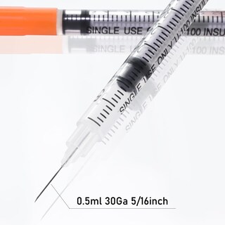 Foto 4 | Foto 4 | Jeringa Gesanghua U-100 0 5 Ml 30 G 8 Mm Aguja 100 Unidades - Venta Internacional.